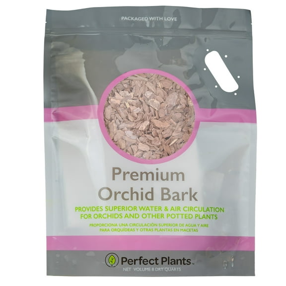 Premium Orchid Bark 8qt. | Pine Mix for Epiphytic Plants | Base for Orchid Potting Soil