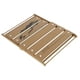thumbnail image 2 of Mesa de camping portátil de aluminio de doble cubierta, duradera, con diseño plegable para exteriores, para senderismo y picnics, 2 of 8
