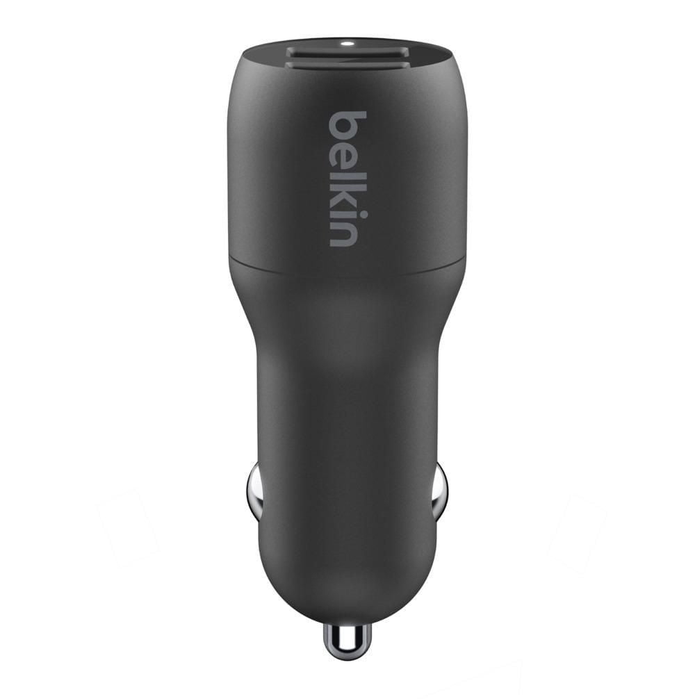 Chargeur de voiture double USB-A 24 W BOOST↑CHARGE™ <br>+ Câble Lightning vers USB-A BELKIN DUAL LTG CR CHRG