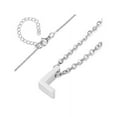 thumbnail image 3 of Tianhao Jewelry Initial Stainless Steel Necklace (18") - Letter L, 3 of 5