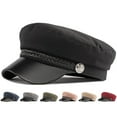 thumbnail image 3 of Women Hat Dressing Braided Decoration Delicate Contrast Color Windproof Sailor Hat, 3 of 4