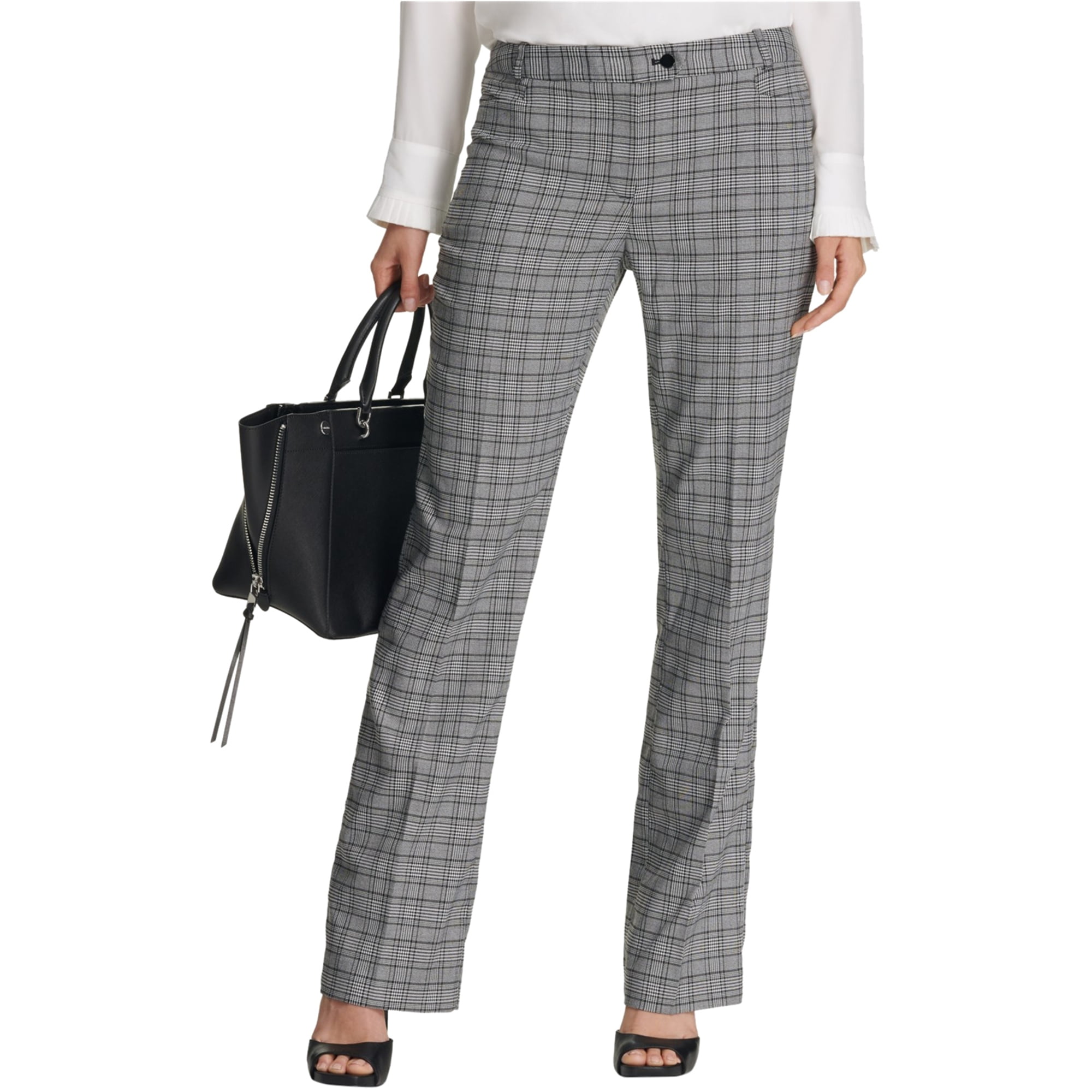 Calvin Klein Womens Plaid Dress Pants 