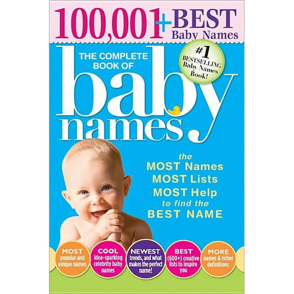 The Complete Book of Baby Names: The Most Names, Most Lists, Most Help to Find the Best Name, (Paperback)