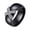 Black, variant on Ceramics Rings for Men Women Cubic Zirconia 8MM Wide Stainless Steel Personalized Statement Simple Dainty Couples Jewelry Black Size 8