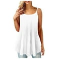 thumbnail image 1 of Timegard Camisoles pour Femmes Grande Taille à Bretelles Spaghetti Col Rond Débardeur Décontracté Blouse Camis, 1 of 4