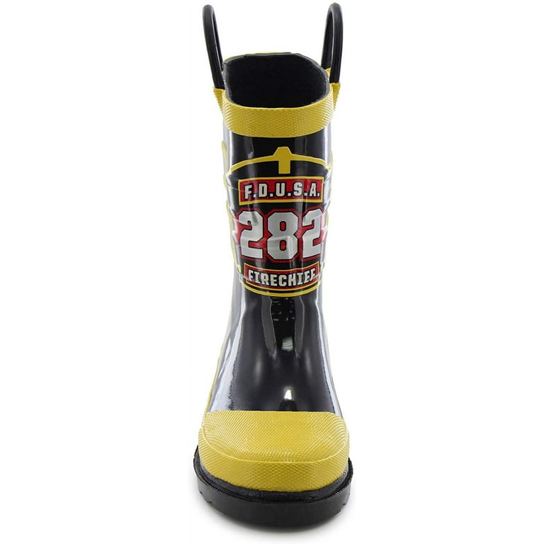 Boys fireman rain boots new arrivals