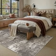 thumbnail image 3 of BERTHMEER 5'x7' Area Rugs for Living Room Dining Room Bedroom Kitchen Farmhouse Office Washable Non Slip Modern Abstract Contemporary Rugs Carpets,Coffee Brown, 3 of 7