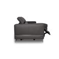 thumbnail image 4 of Modena Leather Charcoal Grey 3-Seater Left Chase Motorized Sofa Lounge, 4 of 4