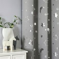thumbnail image 3 of 1 Panel Curtain Blackout Kids Room Curtain ,Star and Moon Patterned Curtains Grommets Thermal Insulated Space Drapes for Bedroom 52'' x 84'', 3 of 8