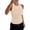1# Beige, variant on High Neck Tank Tops Womens Sleeveless Racerback Basic Cotton Ribbed Fitted Athletic Undershirt Hot Pink S