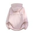 thumbnail image 3 of Ultra Light Workout Hooded Jacket for Men, UPF 50+ Full Zip Sun Protection Hoodie Athletic Jackets with Zipper Pockets and Detachable Hood for Hiking Gym Running Pink, 3 of 7