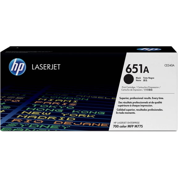 HP 651A (CE340A) Black Original LaserJet Toner Cartridge