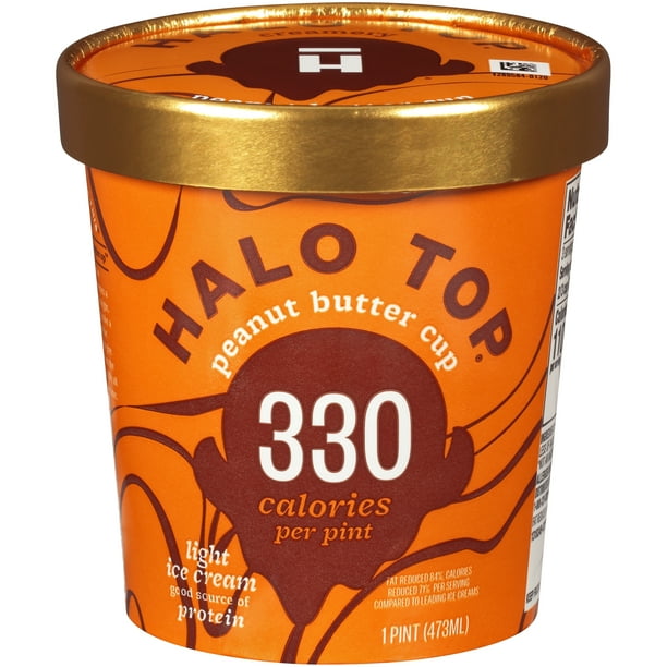 Halo Top Peanut Butter Cup Light Ice Cream Pint , 16 fl oz Walmart