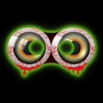 thumbnail image 1 of Étiquette fournisseur, Masque lumineux pour les yeux en forme d'œil vert d'Halloween, 26,7 cm x 14 cm, 1 of 4