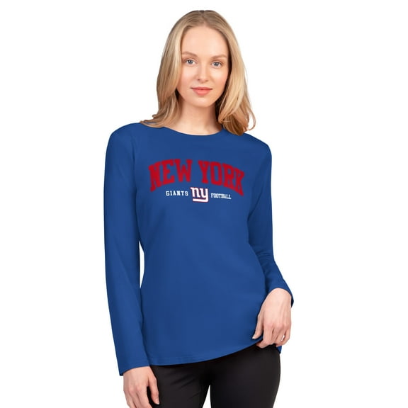 Women's G-III 4Her by Carl Banks  Royal New York Giants Best Play Long Sleeve T-Shirt