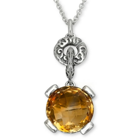 Evert deGraeve 6 ct Citrine Pendant Necklace in Sterling Silver