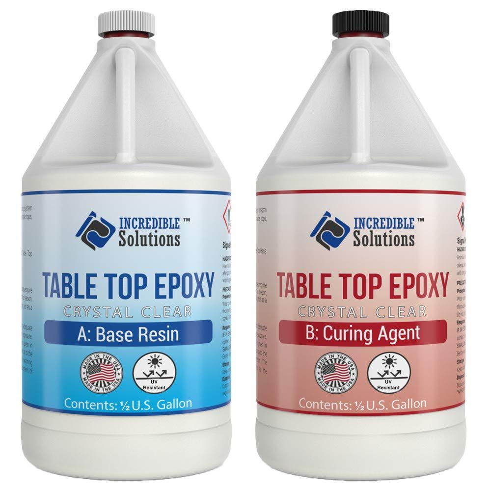 Table Top & Bar Top Epoxy Resin, Ultra Clear UV Resistant Finish, 1