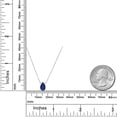 thumbnail image 6 of Gem Stone King 14K White Gold Blue Sapphire Pendant Necklace for Women | 1.39 Cttw | Gemstone September Birthstone | Pear Shape 8X6MM | With 18 inch Chain, 6 of 6