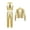 Gold, variant on Jizyo Kids Girls Shiny Metallic Dance Outfits Sleeveless Crop Top Long Sleeve Bomber Jacket with Harem Pants Set Black 8
