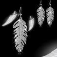 thumbnail image 3 of Opolski Women's Retro Boho Alloy Feather Rhinestone Eardrops Party Hook Dangle Earrings, 3 of 5