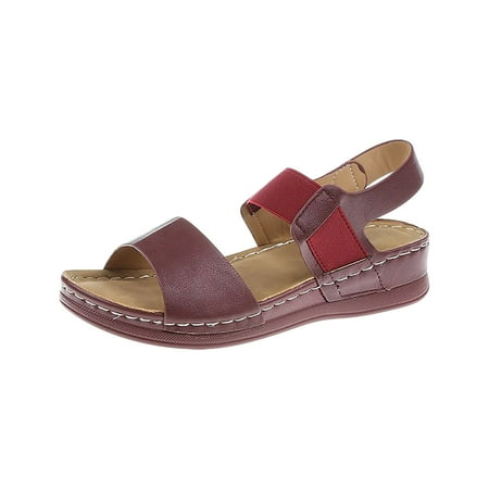 

Casual Side Hollow Belt Buckle Flat Bottom Roman Shoes Women S Summer Sandals Fashion Women S Sandals Women Sandals Flip Flops Formal Sandals for Women Evening