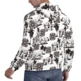 thumbnail image 6 of Kdxio Beach Print Mens Casual Hooded Collar Drawstring Hoodies Pullover Sweatshirts Casual Long Sleeve Shirts-XX-Large, 6 of 7