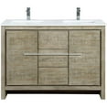 thumbnail image 4 of Lexora Home Lafarre 48" Single Quartz Top Bathroom Vanity with Chrome Faucet, 4 of 12