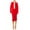 Red, variant on Women's Elegant 2-Piece Suit – Blazer and Pencil Skirt, Professional Workwear