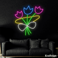 thumbnail image 3 of Craftnamesign Flower Neon Sign, Flower Shop LED Sign, Girl Room Wall Art, 3 of 4