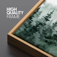 thumbnail image 3 of IDEA4WALL Extra Large Framed Canvas Print Wall Art Foggy Forest Watercolor Artwork Nature Wilderness Antique Retro Fine Art Decorative Multicolor for Home Decoration - 60"x30", 3 of 5