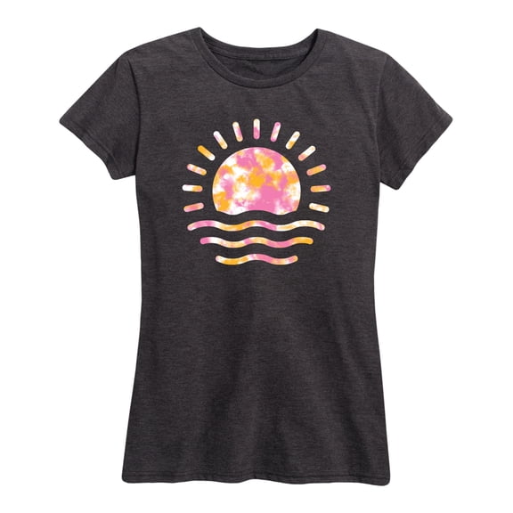 Instant Message - Tie Dye Sunset - Women's Short Sleeve Graphic T-Shirt