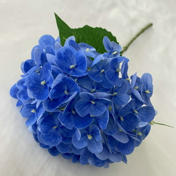 4PCS Real Touch Hydrangea Artificial Flowers, 17.7" Full Faux Hydrangea Flowers Latex Fake Spring Summer Flowers for Home Party Floral Arrangements Wedding Bouquets Centerpieces Outdoor Decor