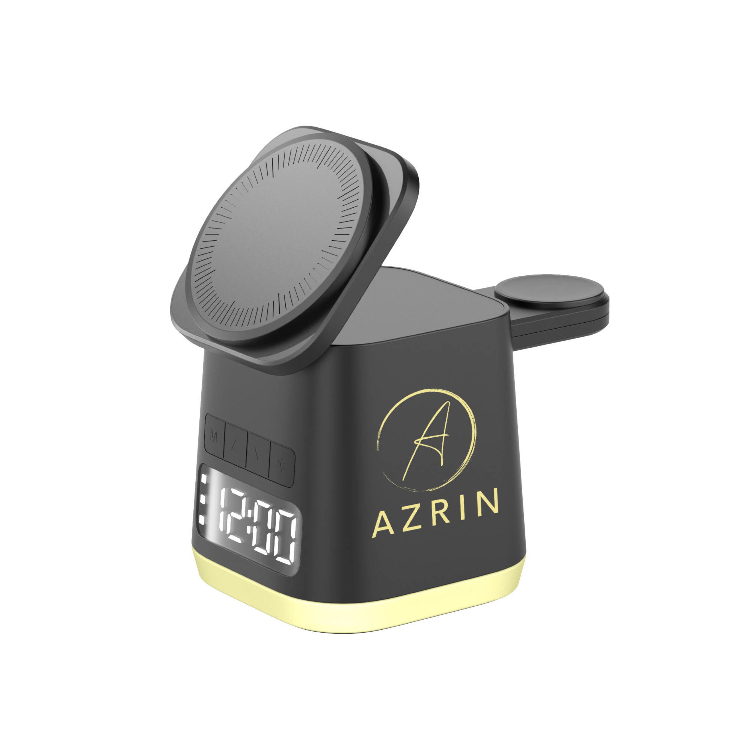 Wireless Charger- iPhone and Samsung with Alarm Clock, and Night Lights 6-in-1 The Latest 2024 Stylish
