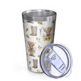thumbnail image 2 of 16oz Tumblers Highland Cow Sunflower Hat Boot Pattern Stainless Steel Vacuum Insulated Double Wall Travel Tumbler Cups Mug with Lid and Straw,Cleaning Brush for Coffee,Tea, 2 of 4