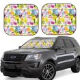 thumbnail image 1 of Fotbe Tropical Pineapples Juego de 2 Piezas de Parasoles para Parabrisas | Bloqueador Solar para Auto | Accesorios Plegables para Protección Solar Interior-Large, 1 of 6