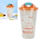 thumbnail image 5 of Taza De Agua, Taza De Hielo Portátil, Botón De Doble Capa Con Pajita Para Estudiantes Para El Verano ANGGREK Taza de agua, 5 of 8