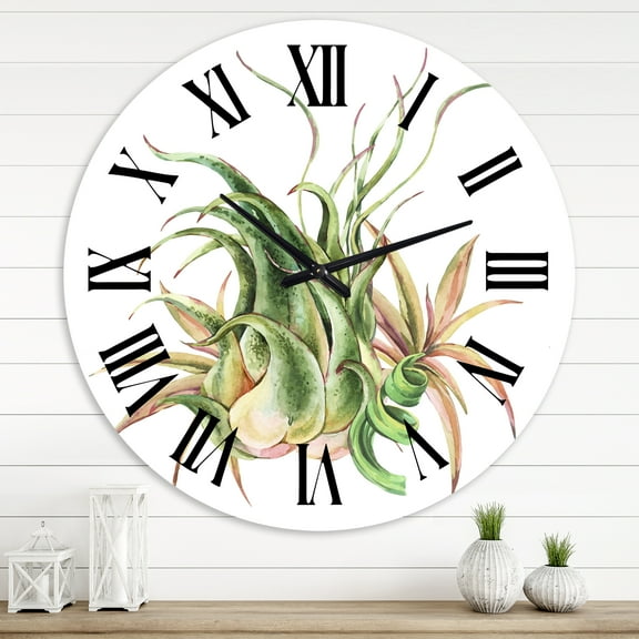 Designart 1 in Quartz Farmhouse Wall Clock