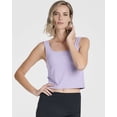 thumbnail image 2 of 5 Pack: Women's Soft Knit Ribbed Square Neck Cropped Tank Top - Sleeveless Crop Tops, 2 of 6