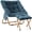 Ottoman-blue Grey, variant on Comfy Saucer Chair, Foldable Living Room Chairs, Soft Faux Fur Lounge Chair for Bedroom, Reading Chairs for Adults, Teens, X-Large (Brown)
