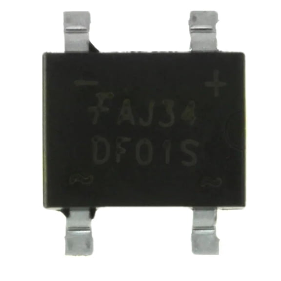 Pack of 21 DF01S Bridge Rectifier Single Phase Standard 100 V Surface Mount 4-SDIP :RoHs , Cut Tape