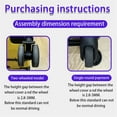 thumbnail image 3 of Yokua 4Pcs/8Pcs Luggage Wheel Cover Silicone Cover Suitcase Wheel Cover Adjustable, 3 of 21