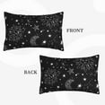 thumbnail image 4 of Binfone Space Galaxy Standard Size Pillowcase, Long Staple Pure Cotton Envelope Closure Pillow Cover,14"X20", 4 of 9