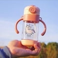 thumbnail image 4 of 360ml Baby Water Bottle Weighted Straw Sippy Cup Soft Silicone Straw Toddler Bottle, 4 of 5