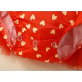 thumbnail image 5 of Otqutp Children's Girls Valentine's Day 3 Piece Suit Long Sleeve Love Printed Clothes Set Baby Cute Bodysuit Solid Color Ruffle Back Dress with Hairband(6-Red,6-12 Months), 5 of 7