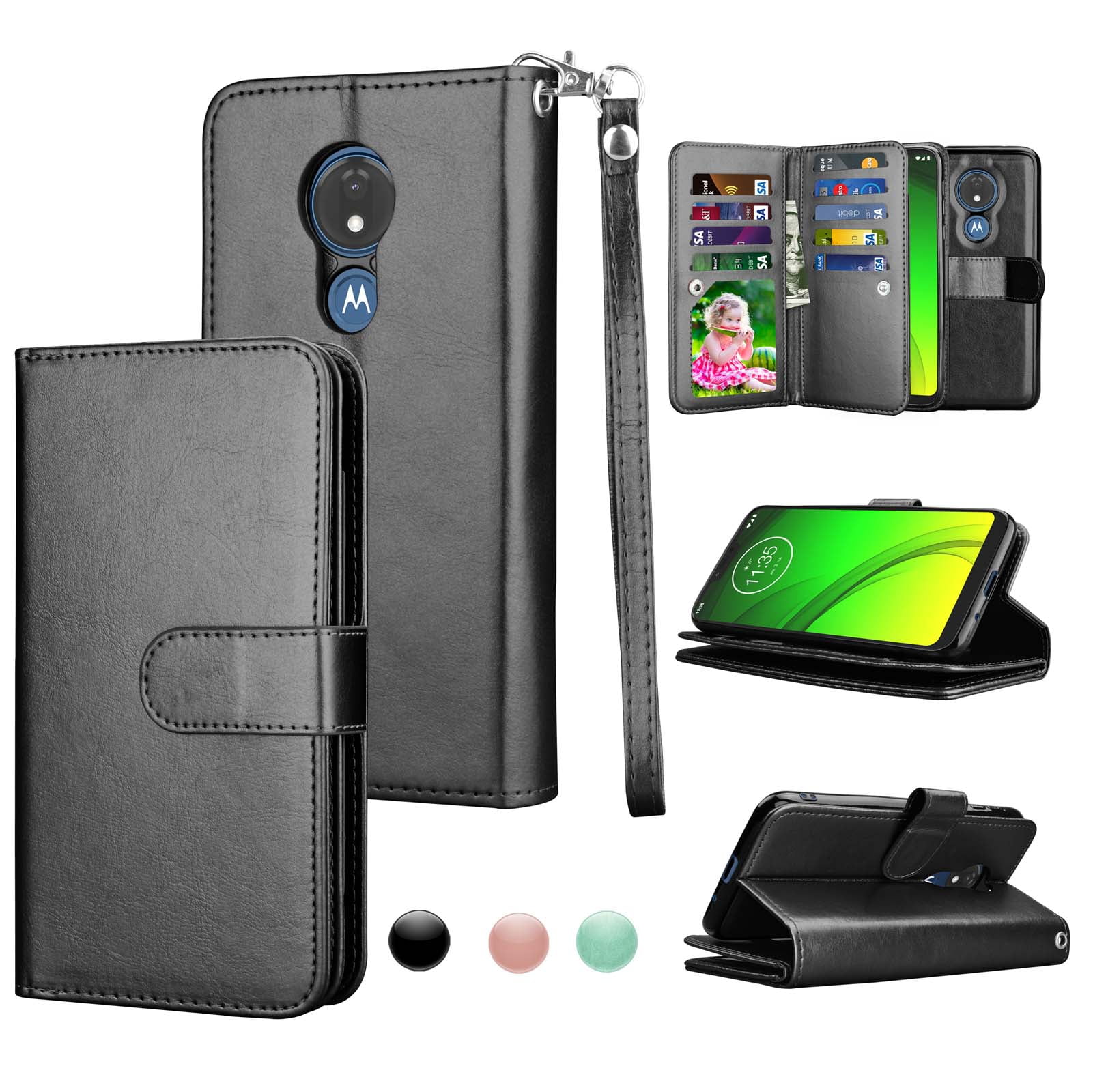 Moto G7 Play Case, TMobile Revvlry / Moto G7 Optimo XT1952DL Wallet