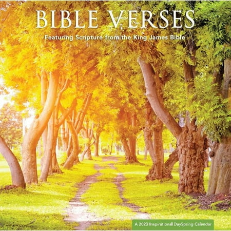 2023-12 Month Calendar- Bible Verses 12x12 Hanging Wall Calendar by DaySpring
