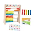 thumbnail image 2 of Ábaco de madera para niños, marco de cálculo matemático, juguete de aprendizaje preescolar, ábaco de matemáticas con varillas aritméticas para niños, 2 of 9