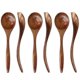 thumbnail image 1 of Wooden Spoons for Eating, 6 Pieces Natural Wood Eating Spoon, 7 Inch -Friendly Handmade Teaspoon fo, 1 of 5
