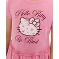 thumbnail image 3 of Hello Kitty Girls Tiered Dress with Embroidered Applique and Short Sleeves, Sizes 4-12, 3 of 8
