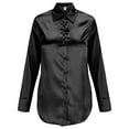 thumbnail image 7 of Silky Button-Down Blouse Solid Color Temperament Top Women Silky Soft Shirt Versatile Breathable for Us Casual Workwear, 7 of 7
